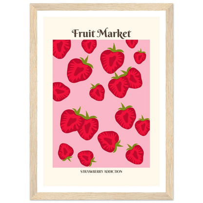 Fruit Market Strawberry - Poster - Arthena