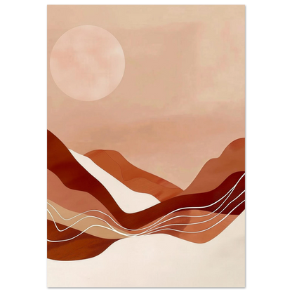 Amber Horizons Moonlit Simplicity - Poster - Arthena