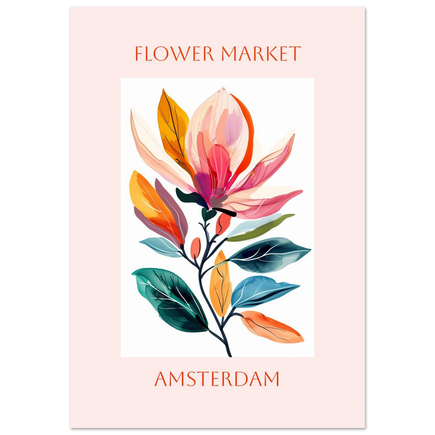 Flower Market - Poster - Arthena