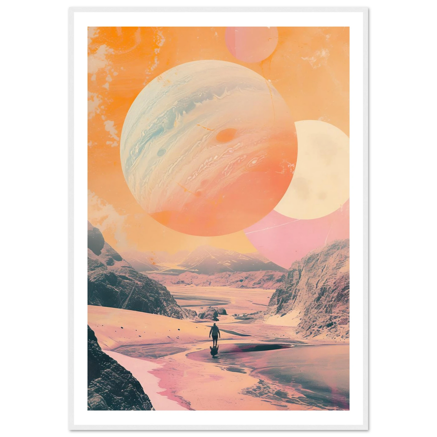 Lost Wanderer Beneath Alien Suns - Poster - Arthena