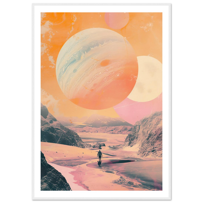 Lost Wanderer Beneath Alien Suns - Poster - Arthena