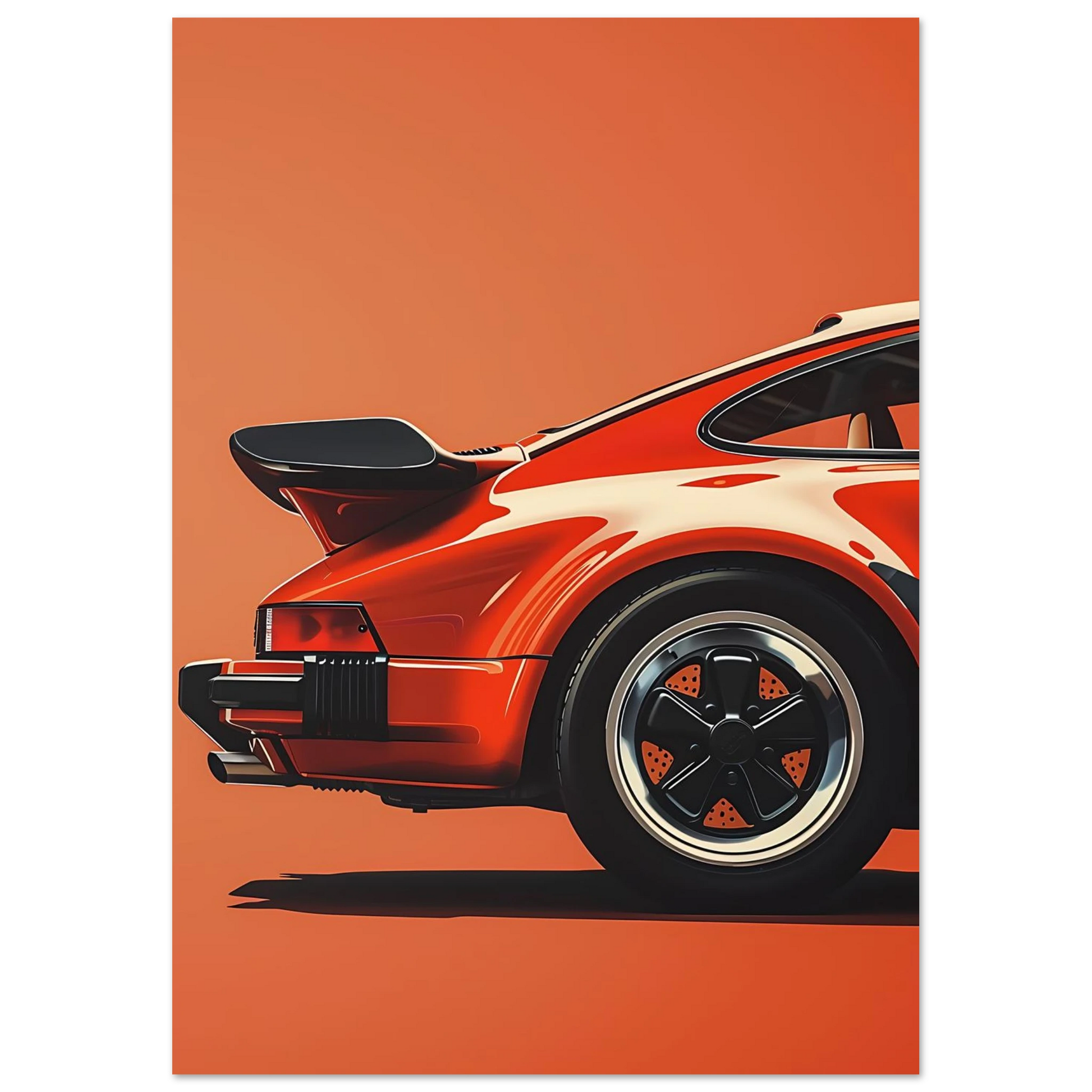 Retro Car - Poster - Arthena