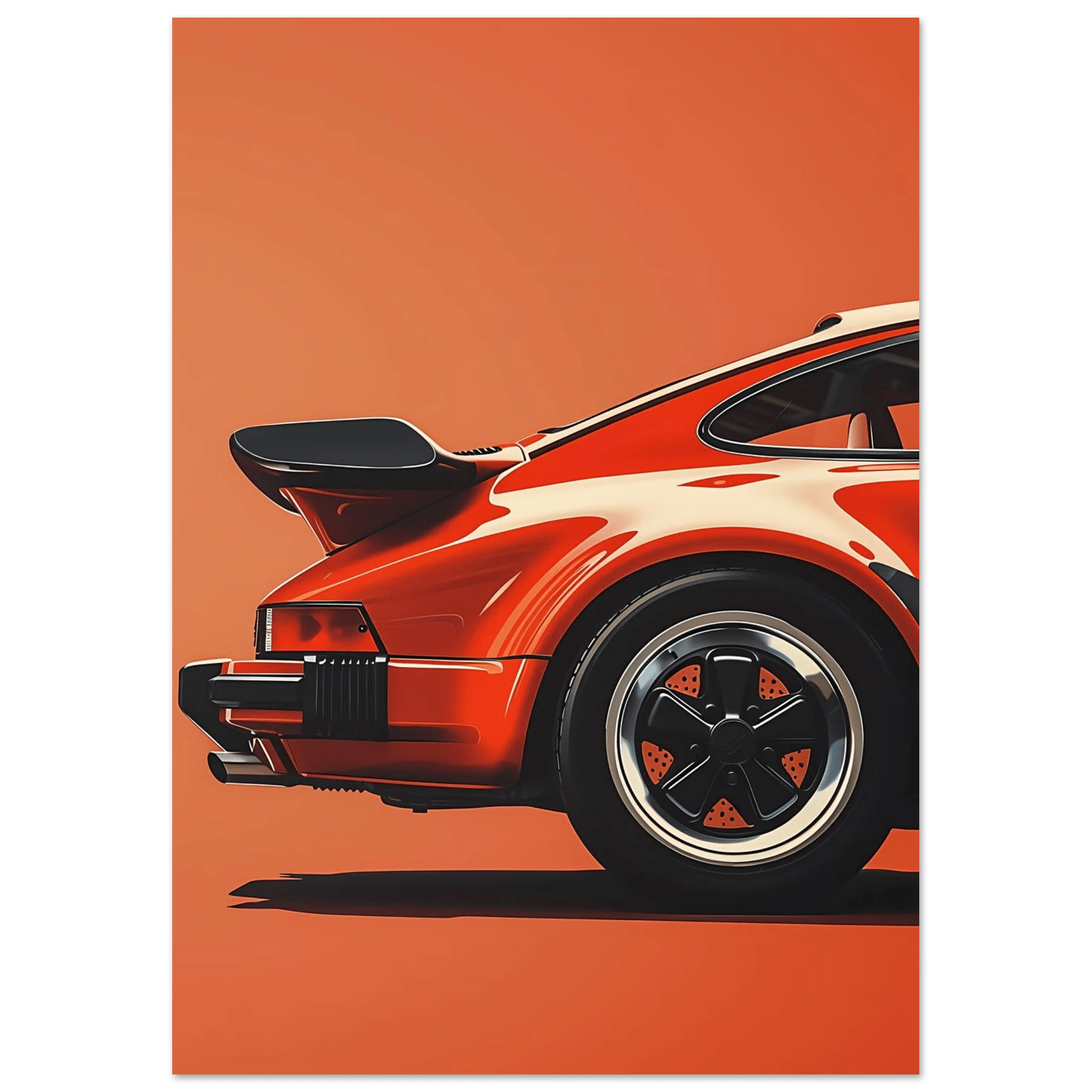 Retro Car - Poster - Arthena