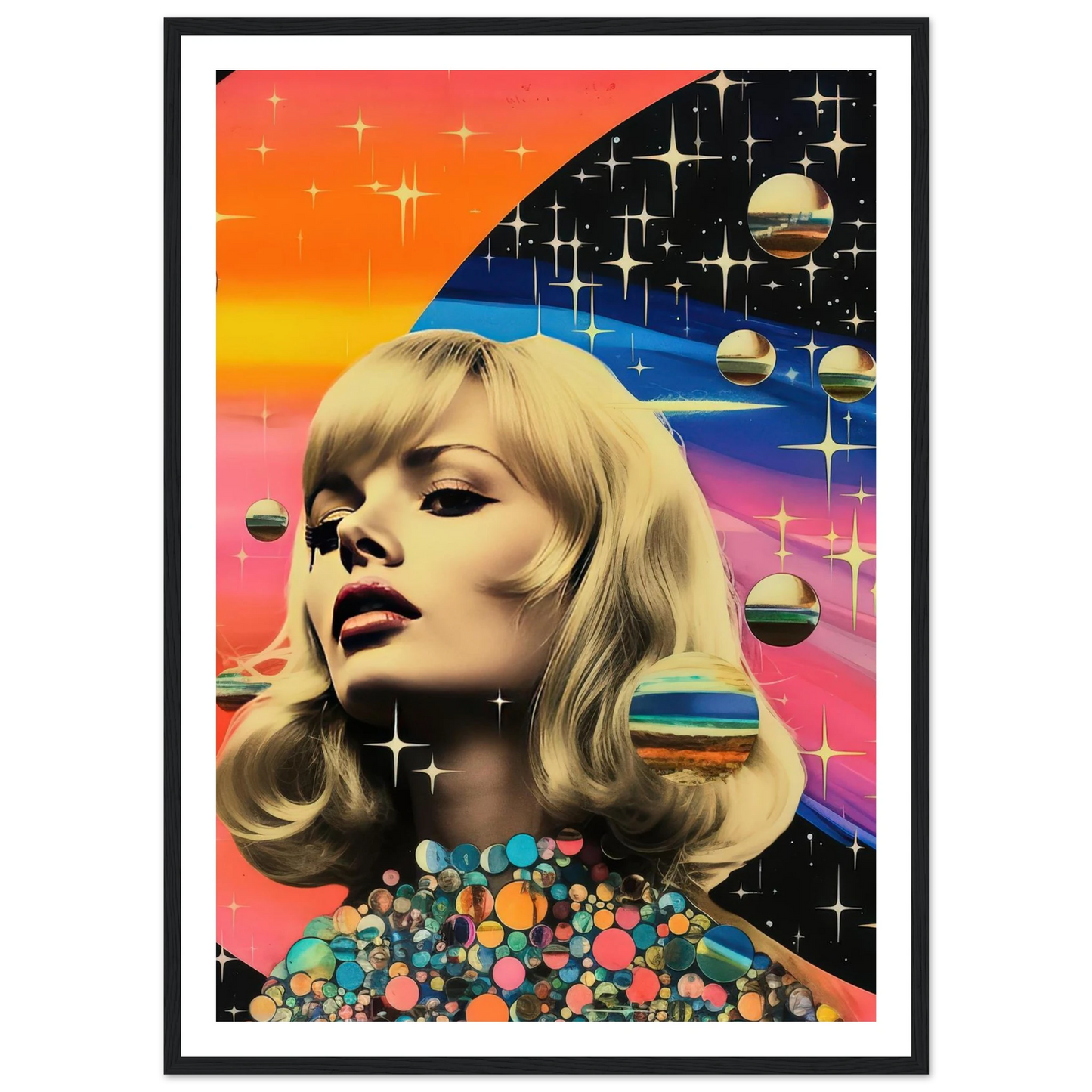 Retro Galaxy Queen - Poster - Arthena