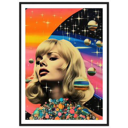 Retro Galaxy Queen - Poster - Arthena