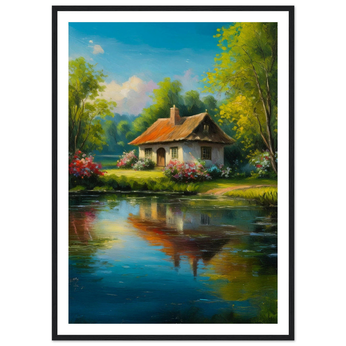 Serenity by the Lake - Poster - Arthena