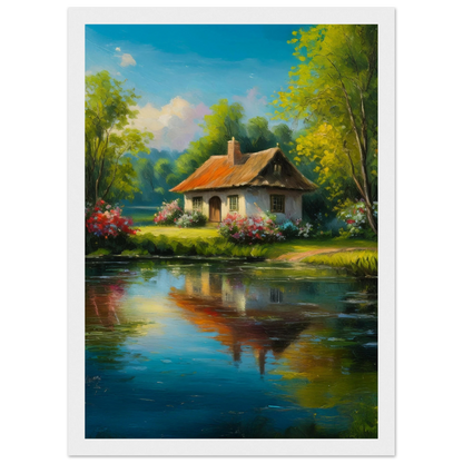 Serenity by the Lake - Poster - Arthena