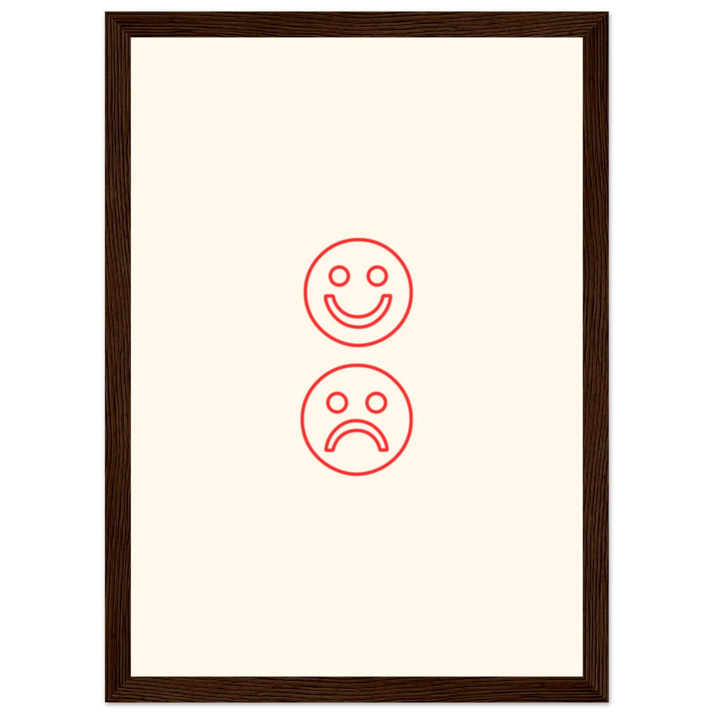Happy face, sad face - Poster - Arthena