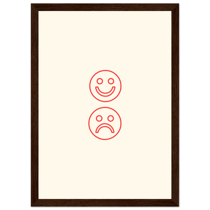 Happy face, sad face - Poster - Arthena