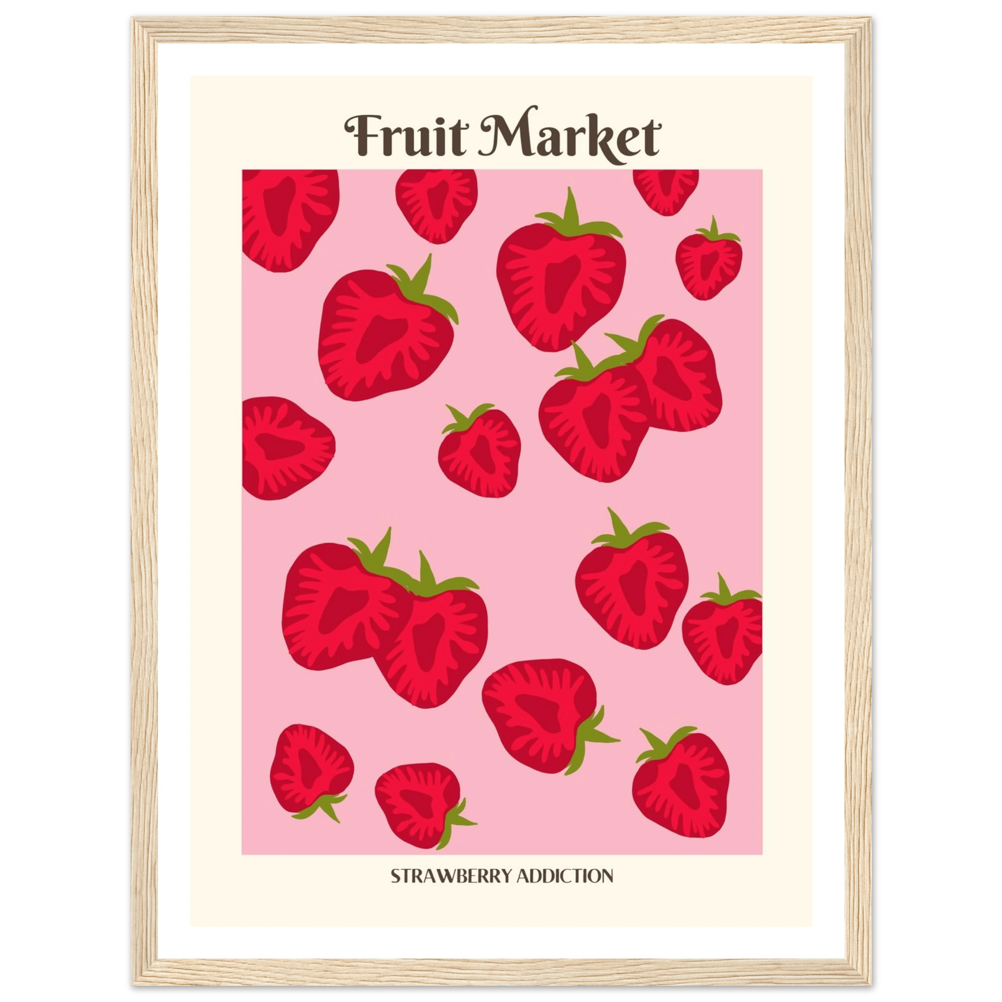 Fruit Market Strawberry - Poster - Arthena