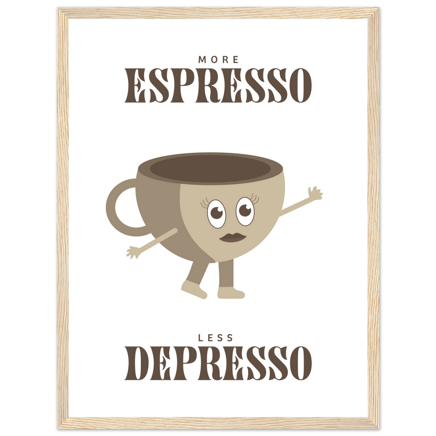 More Espresso Less Depresso - Poster - Arthena
