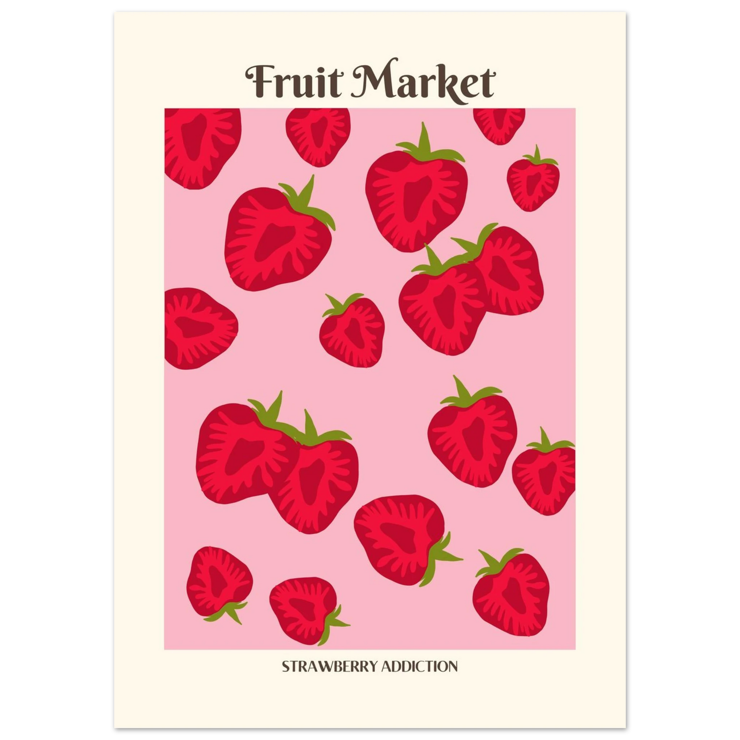 Fruit Market Strawberry - Poster - Arthena