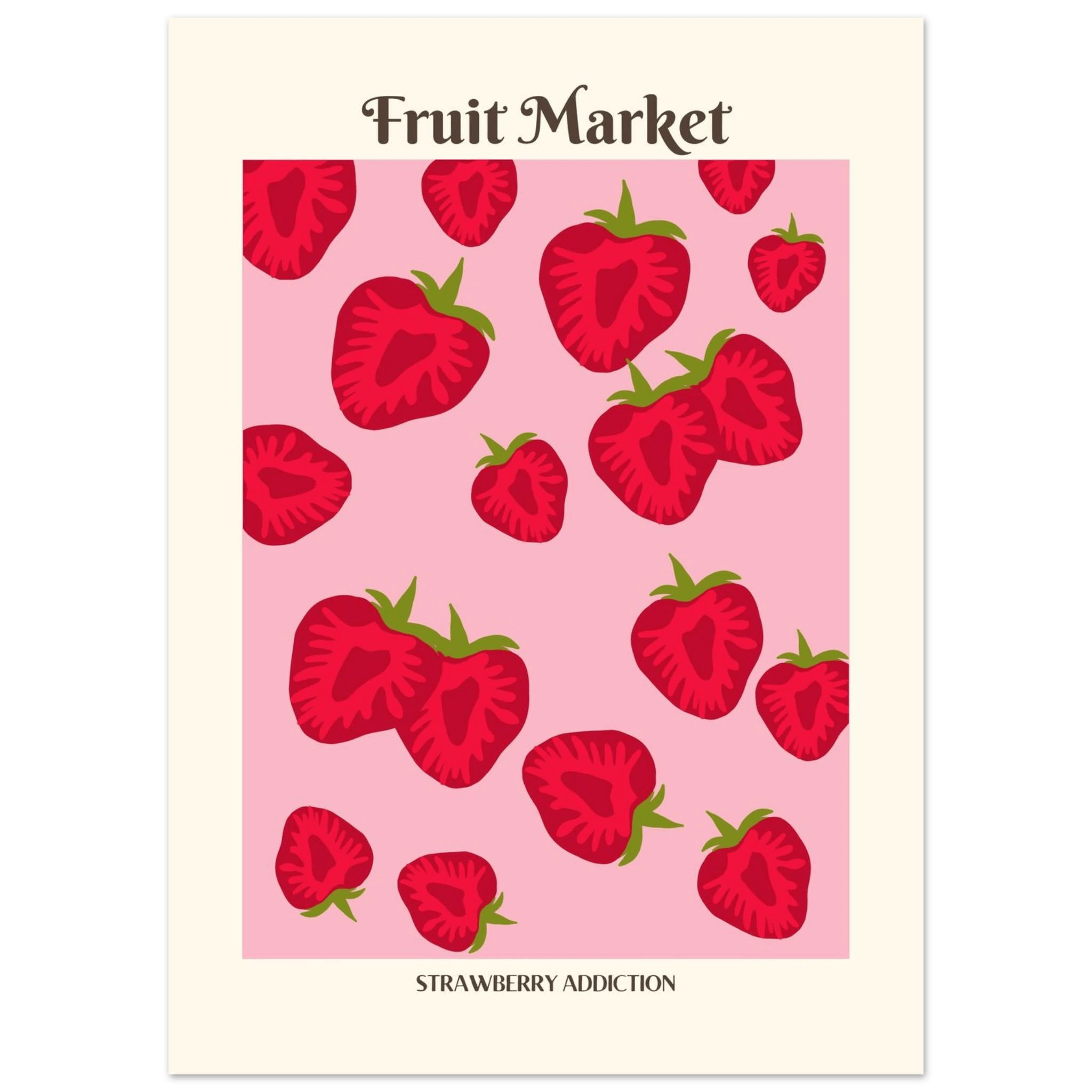 Fruit Market Strawberry - Poster - Arthena