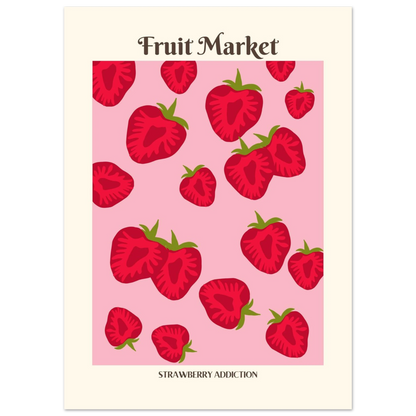 Fruit Market Strawberry - Poster - Arthena