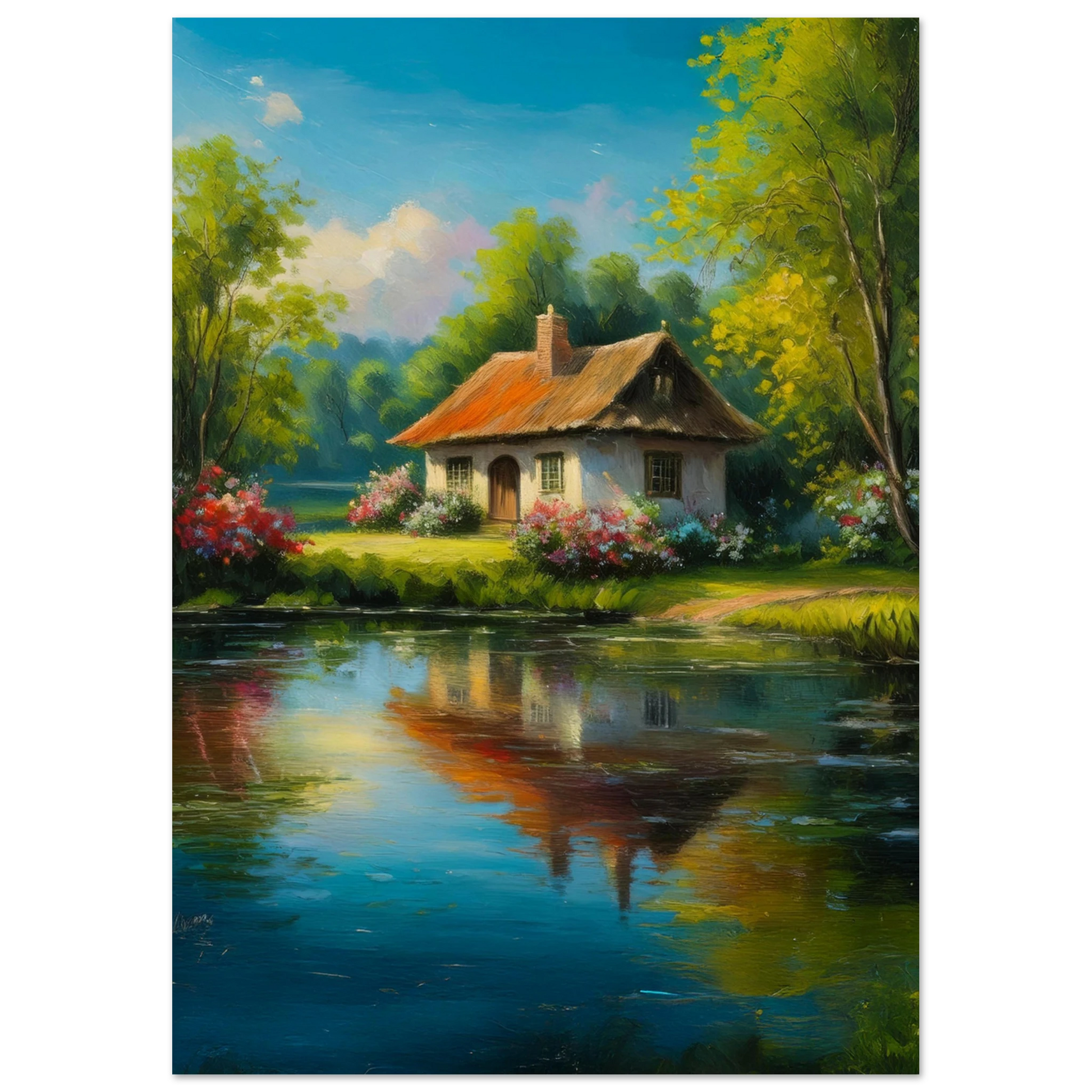 Serenity by the Lake - Poster - Arthena