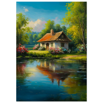 Serenity by the Lake - Poster - Arthena
