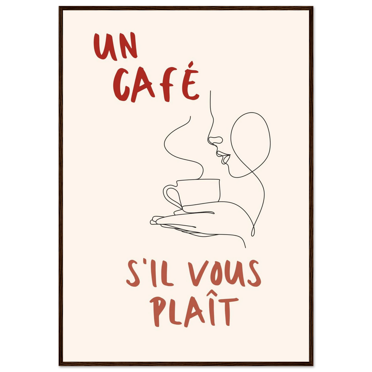 Un Café S'il Vous Plait - Poster - Arthena