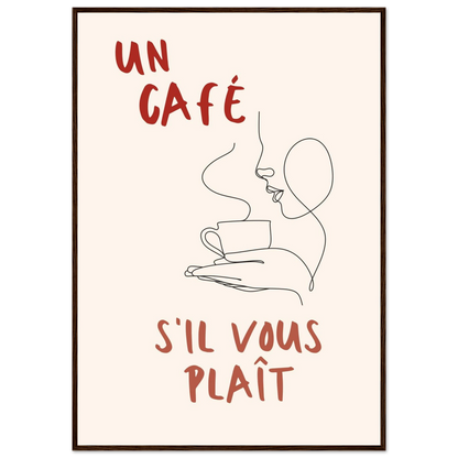 Un Café S'il Vous Plait - Poster - Arthena