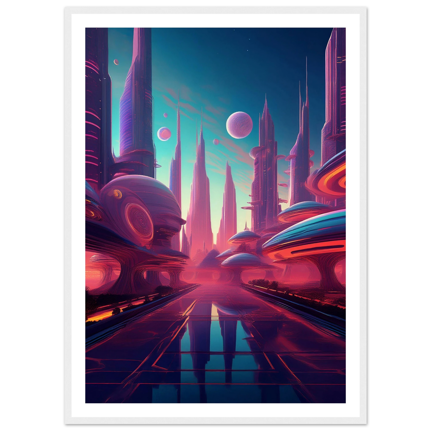 Neon Horizons - Poster - Arthena
