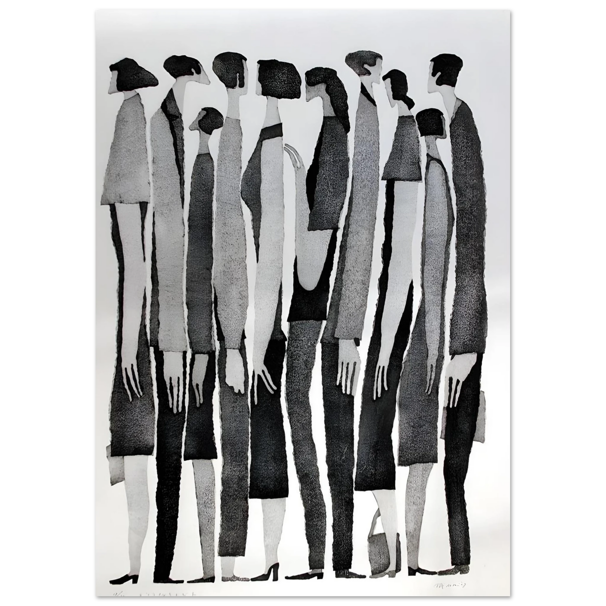 Silent Crowd - Poster - Arthena
