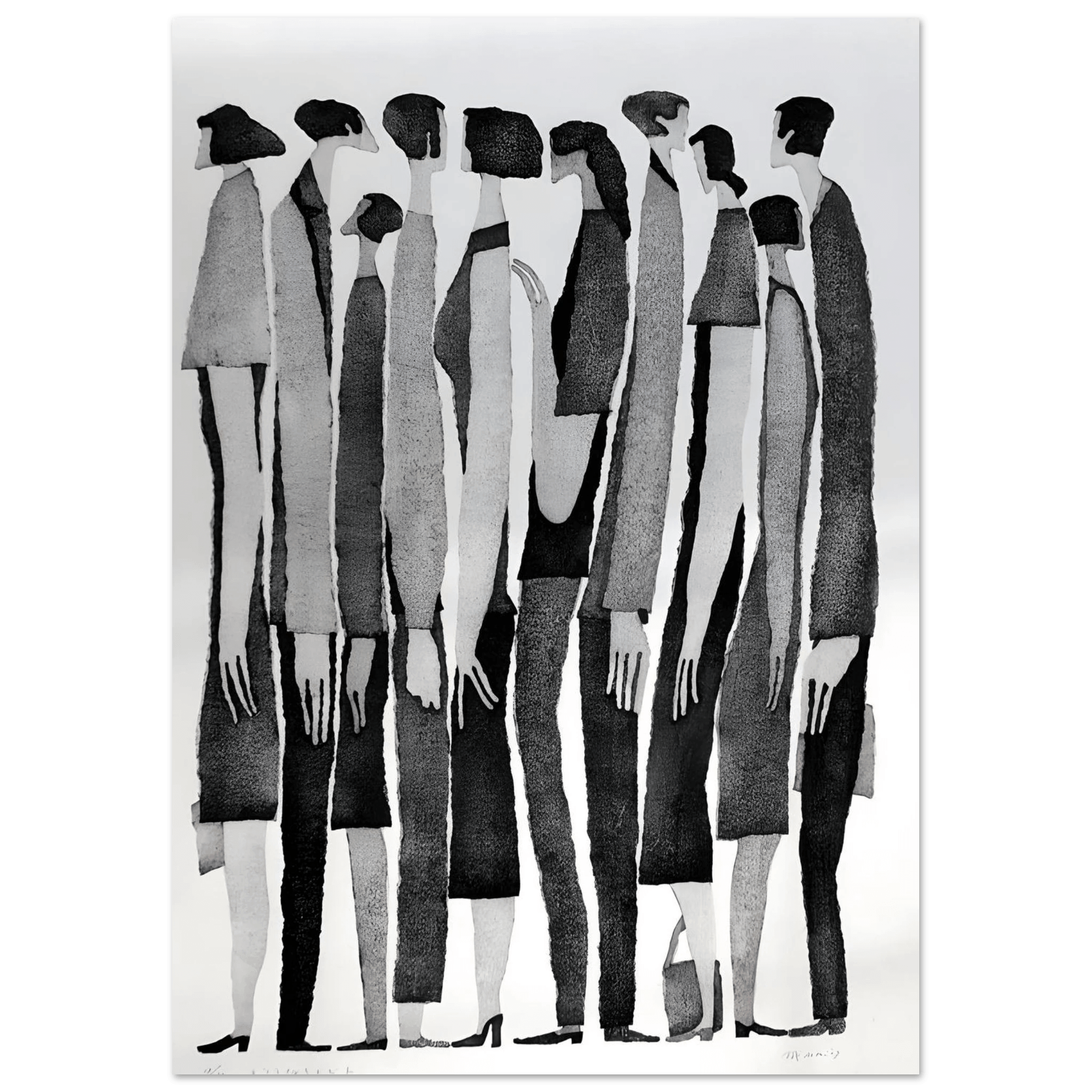Silent Crowd - Poster - Arthena