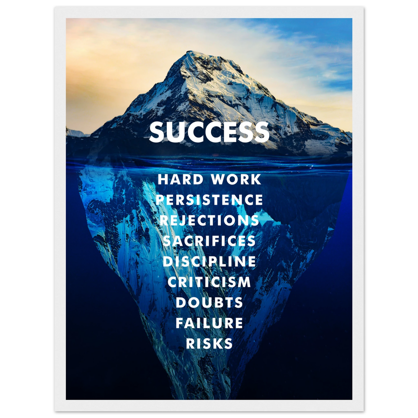 The Iceberg of Success - Poster - Arthena
