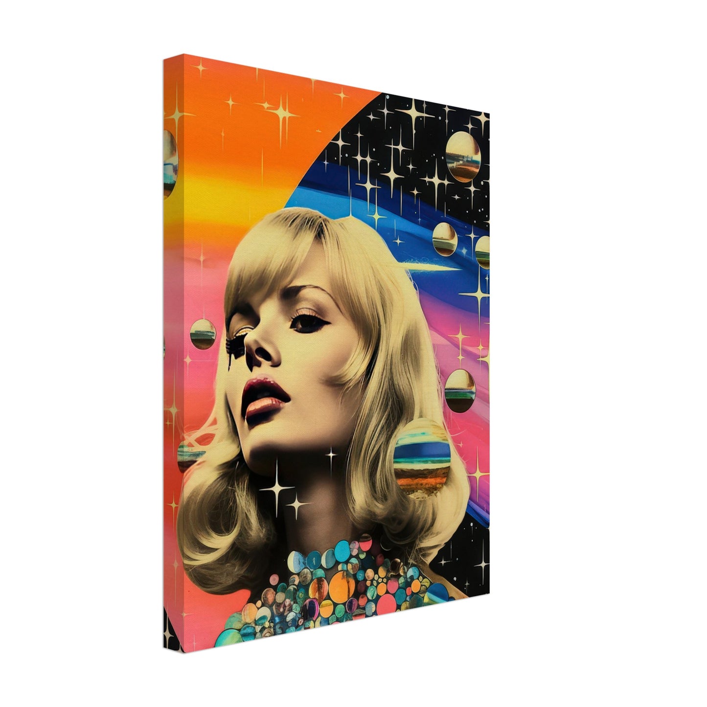 Retro Galaxy Queen - Canvas - Arthena