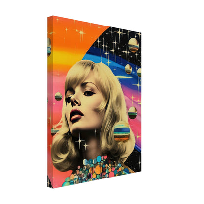 Retro Galaxy Queen - Canvas - Arthena