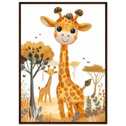 Friendly Giraffe - Poster - Arthena