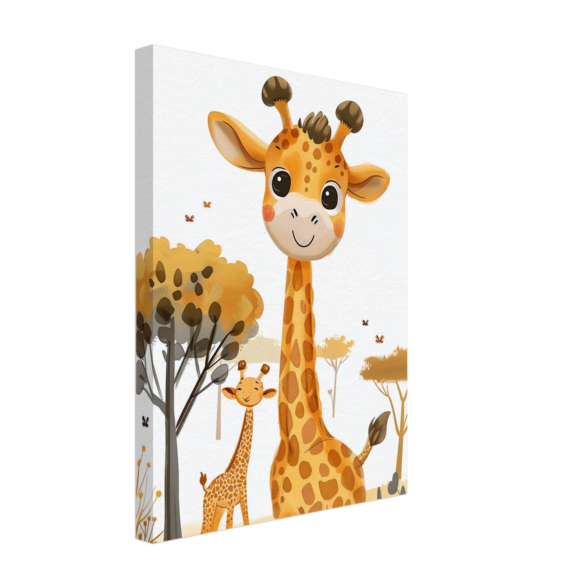 Friendly Giraffe - Canvas - Arthena