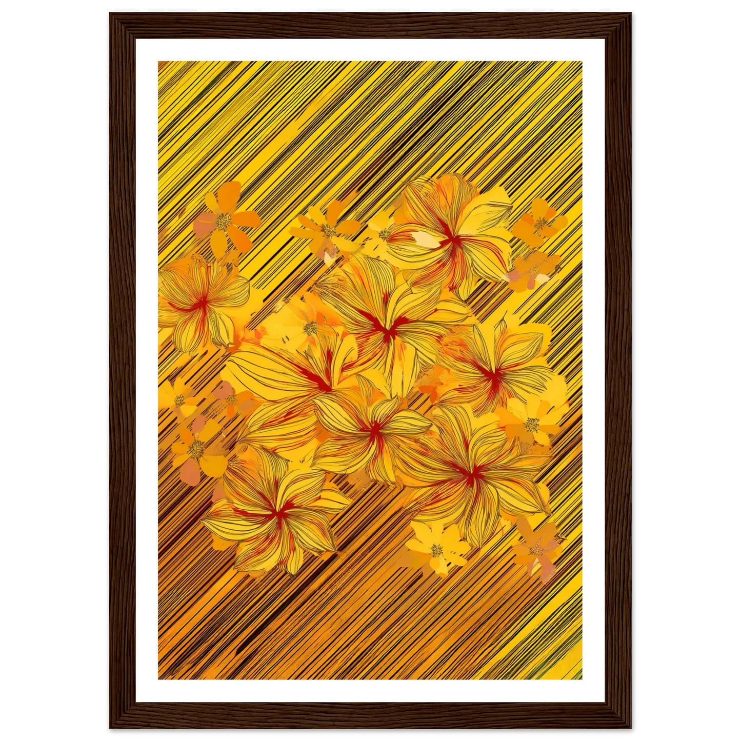 Golden Blossoms - Poster - Arthena