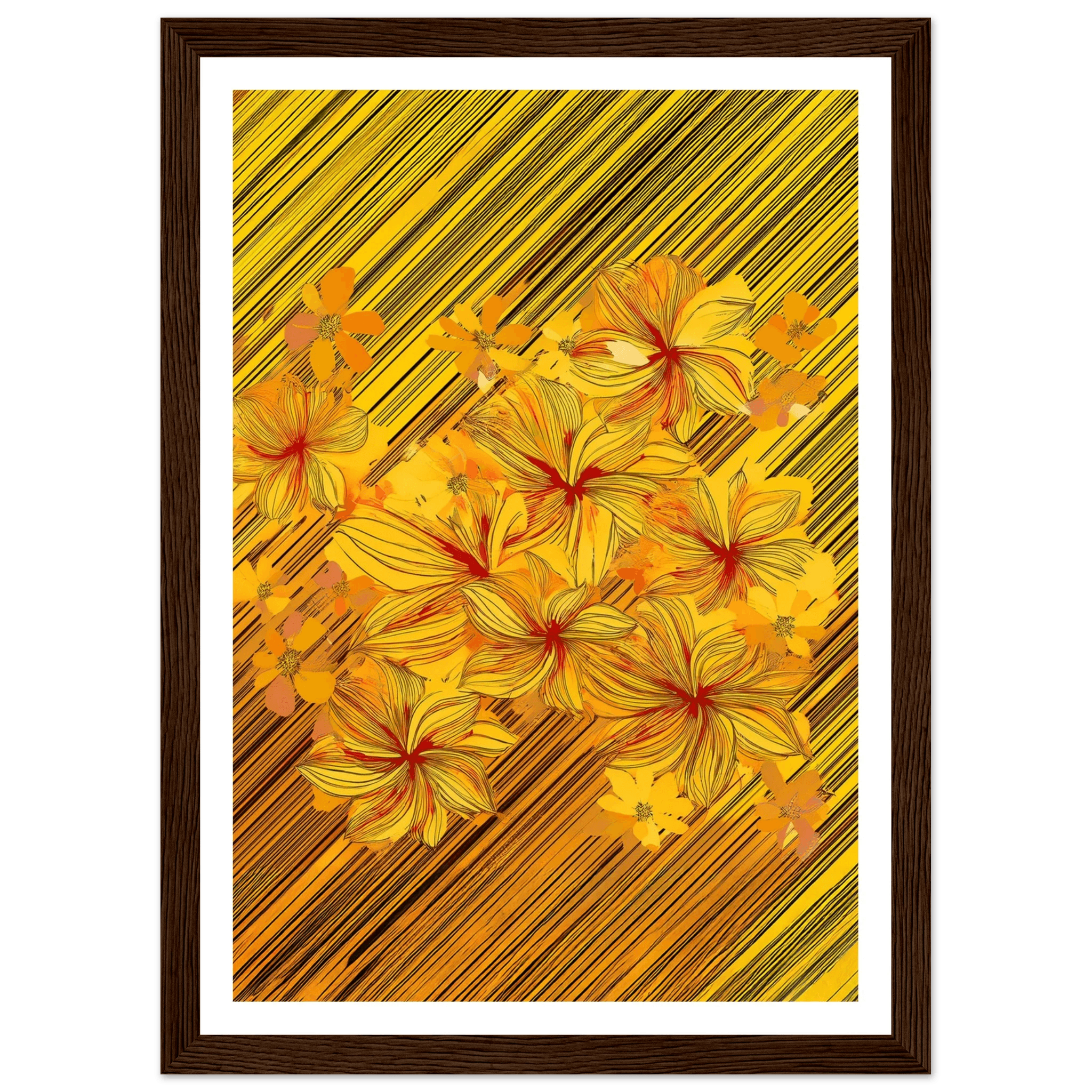 Golden Blossoms - Poster - Arthena