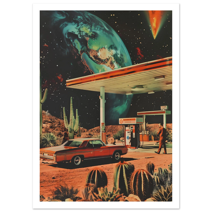 Interstellar Pit Stop - Poster - Arthena