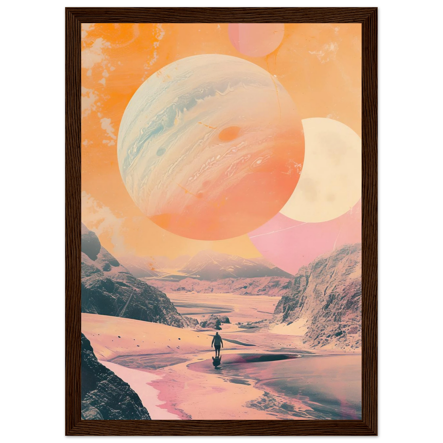 Lost Wanderer Beneath Alien Suns - Poster - Arthena