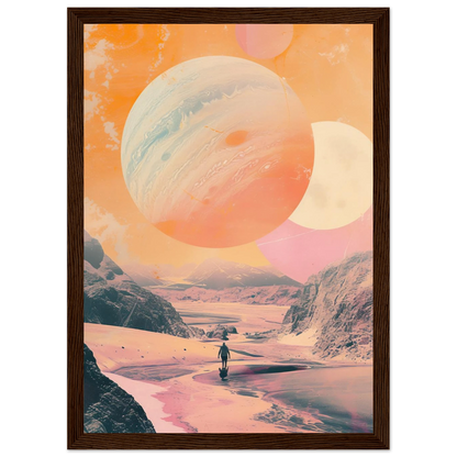 Lost Wanderer Beneath Alien Suns - Poster - Arthena
