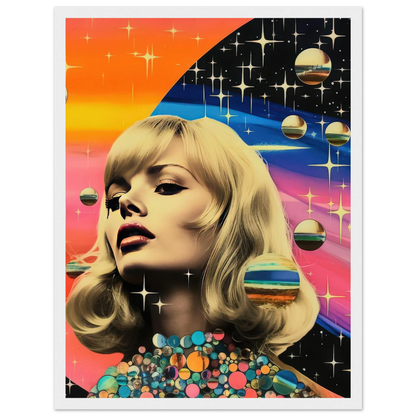 Retro Galaxy Queen - Poster - Arthena