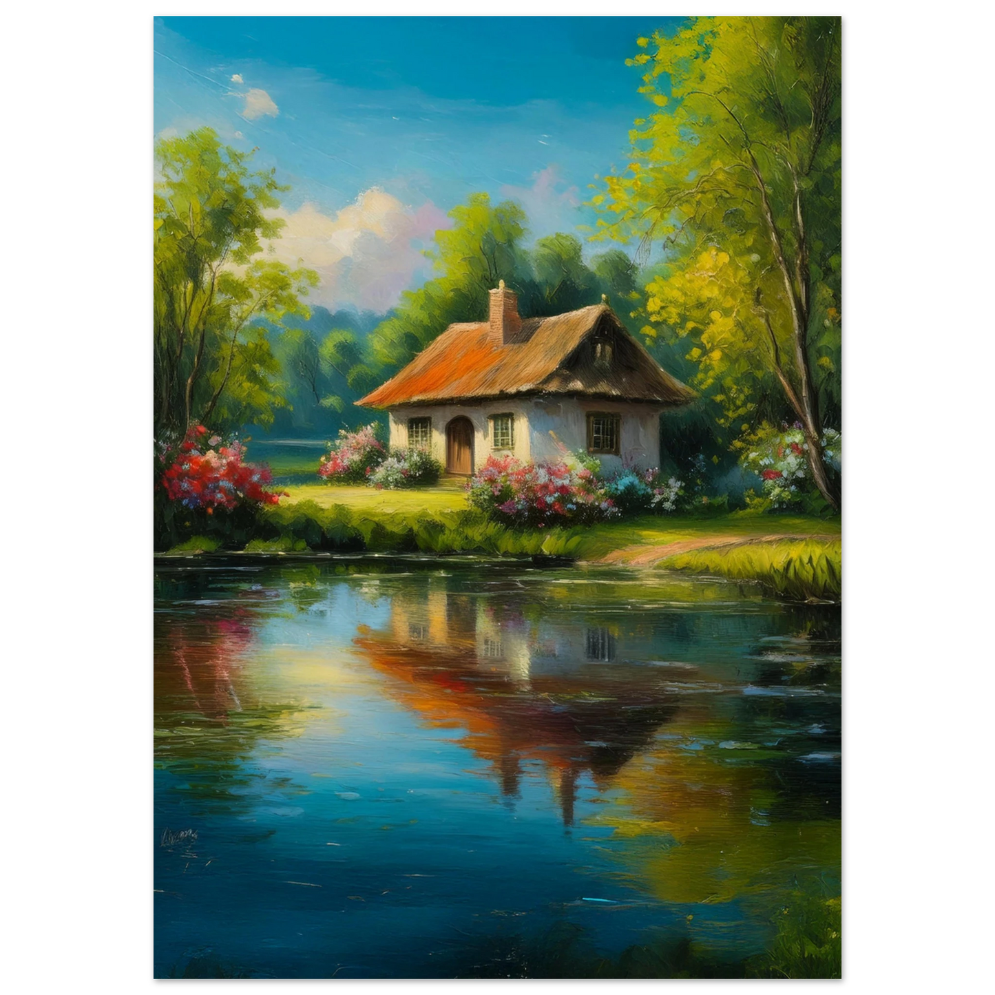 Serenity by the Lake - Poster - Arthena
