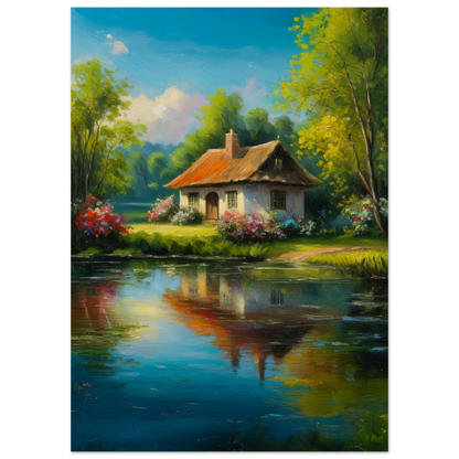 Serenity by the Lake - Poster - Arthena