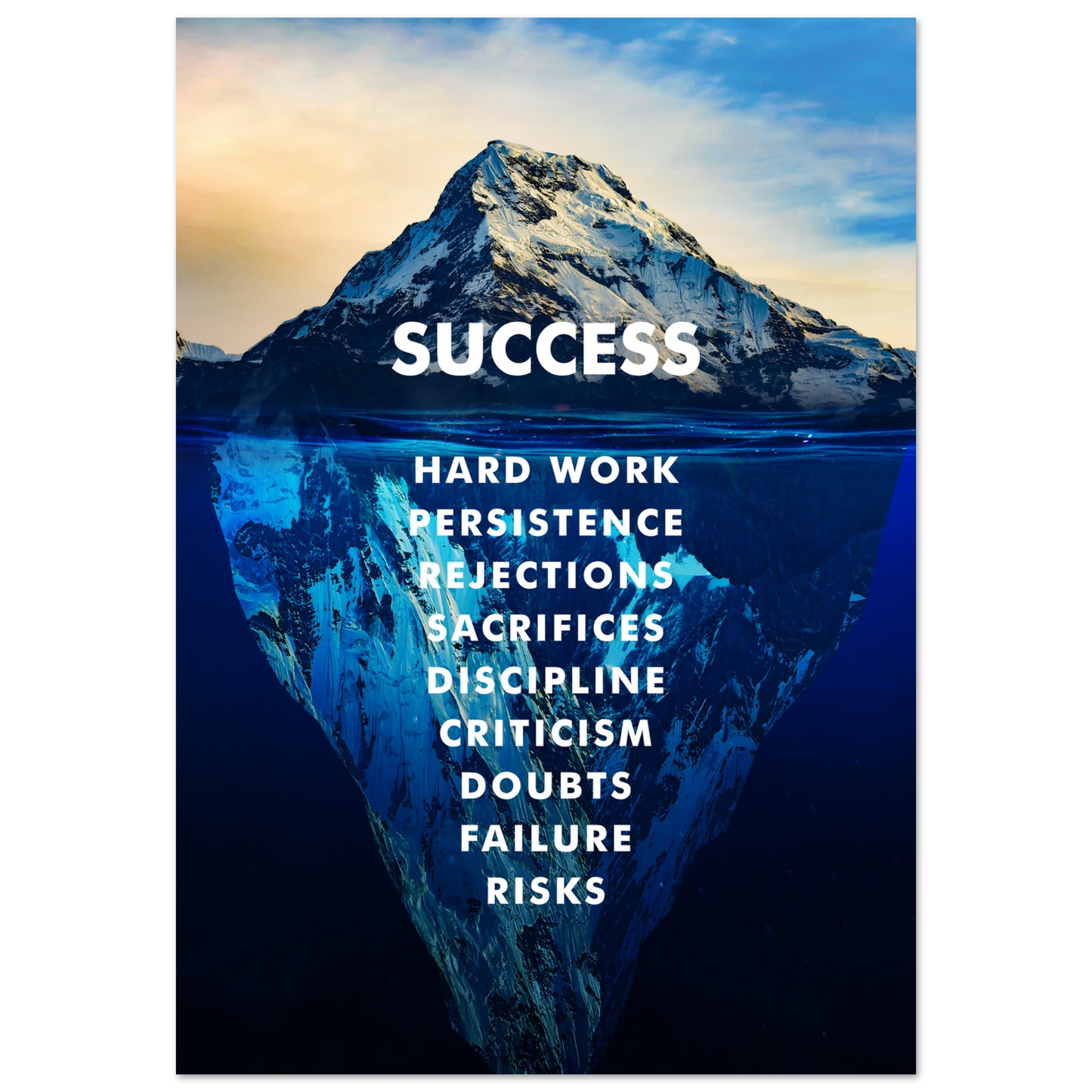 The Iceberg of Success - Poster - Arthena
