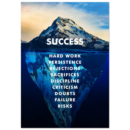 The Iceberg of Success - Poster - Arthena