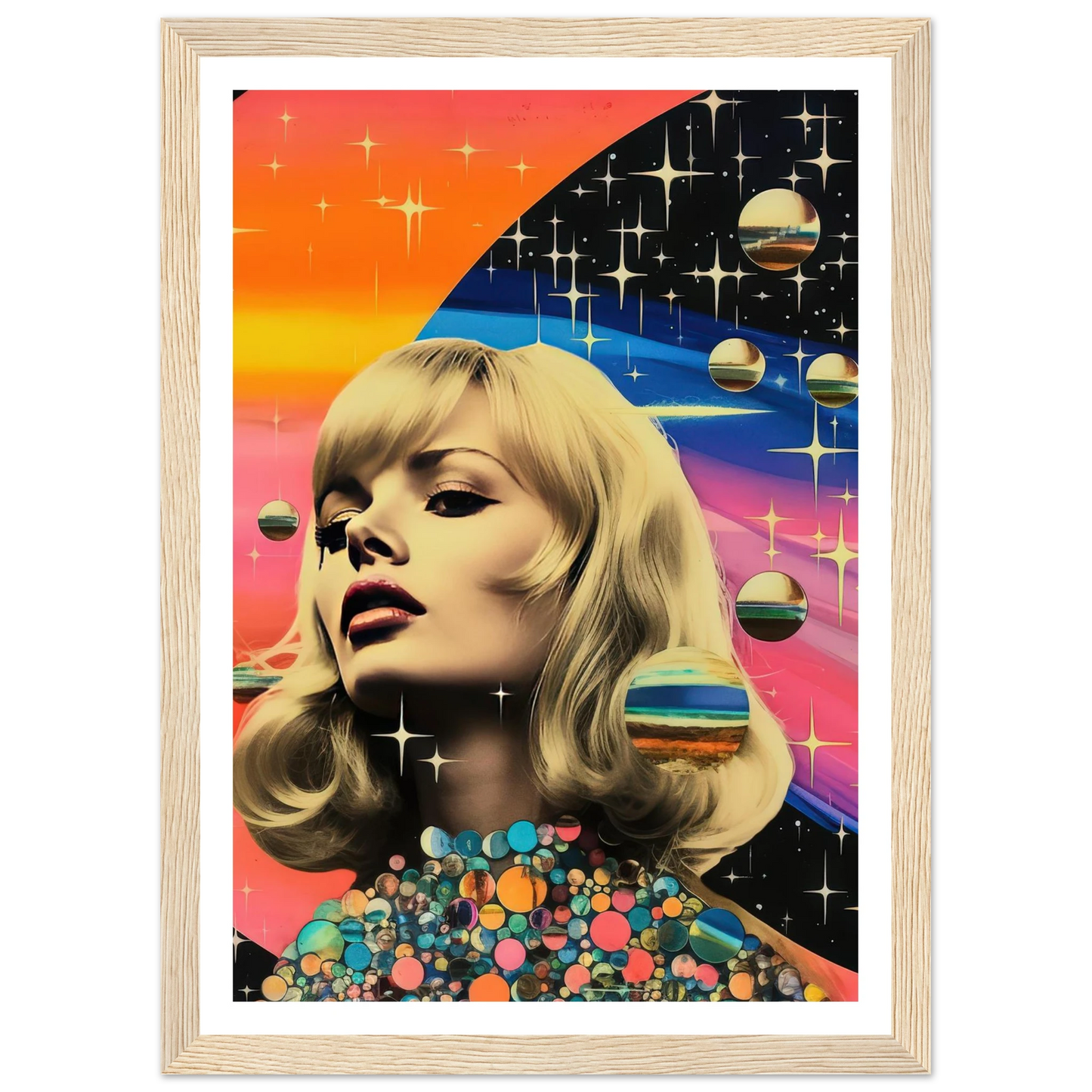 Retro Galaxy Queen - Poster - Arthena