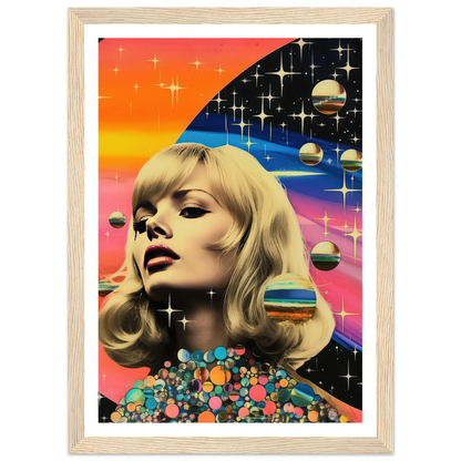 Retro Galaxy Queen - Poster - Arthena