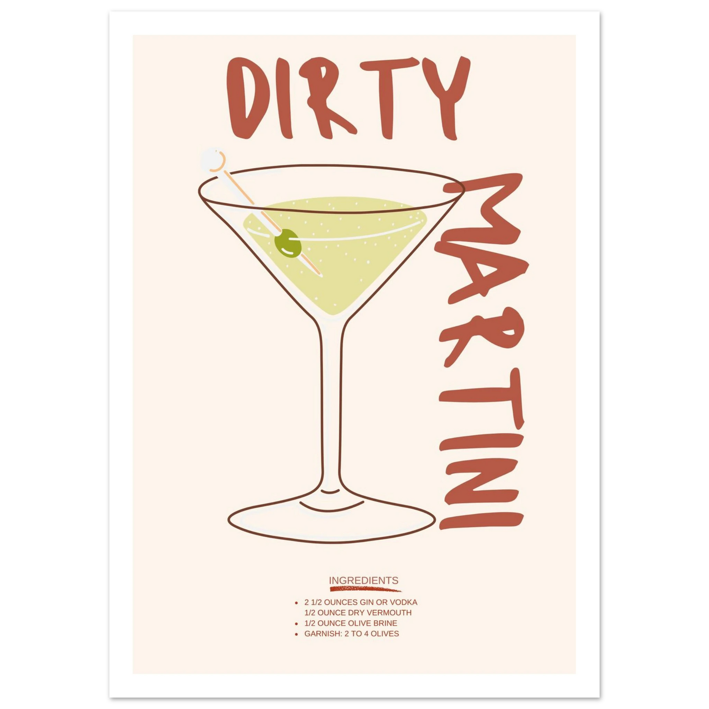 Dirty Martini - Poster - Arthena