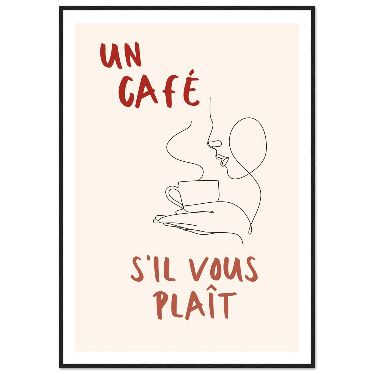 Un Café S'il Vous Plait - Poster - Arthena