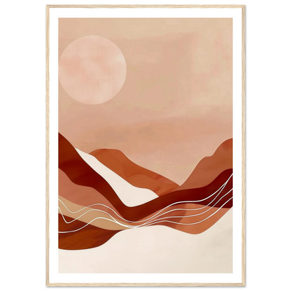 Amber Horizons Moonlit Simplicity - Poster - Arthena