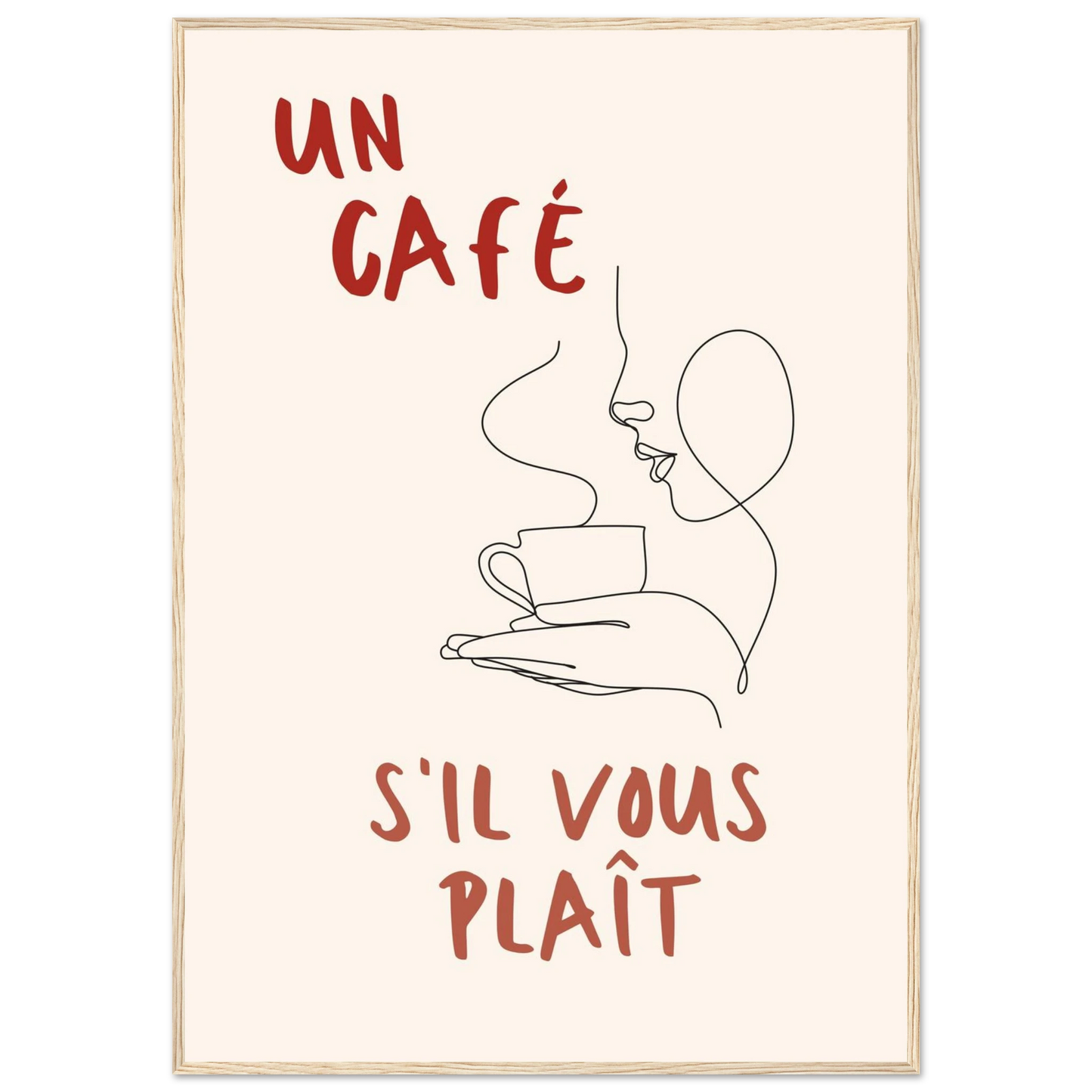 Un Café S'il Vous Plait - Poster - Arthena