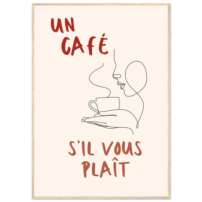 Un Café S'il Vous Plait - Poster - Arthena