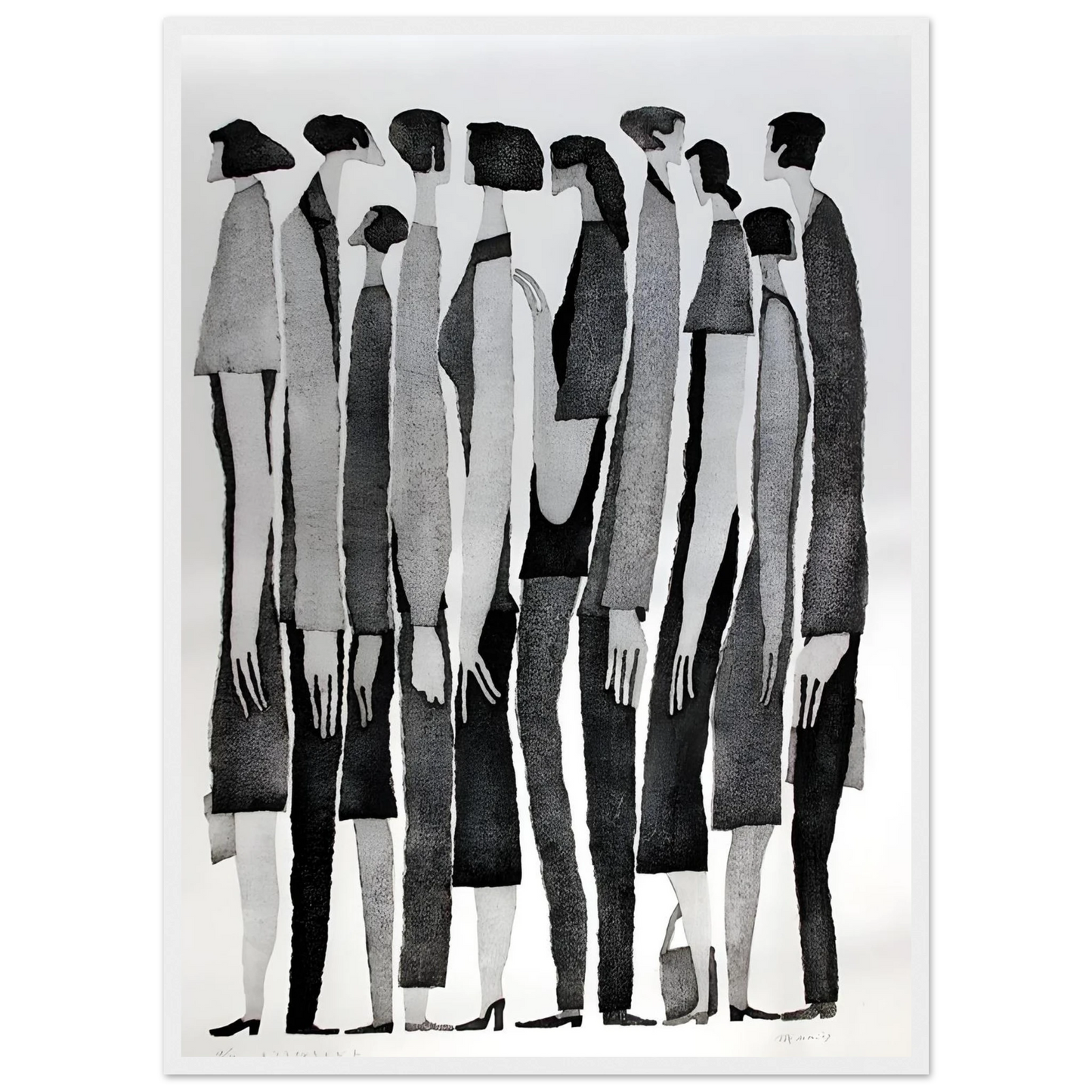 Silent Crowd - Poster - Arthena