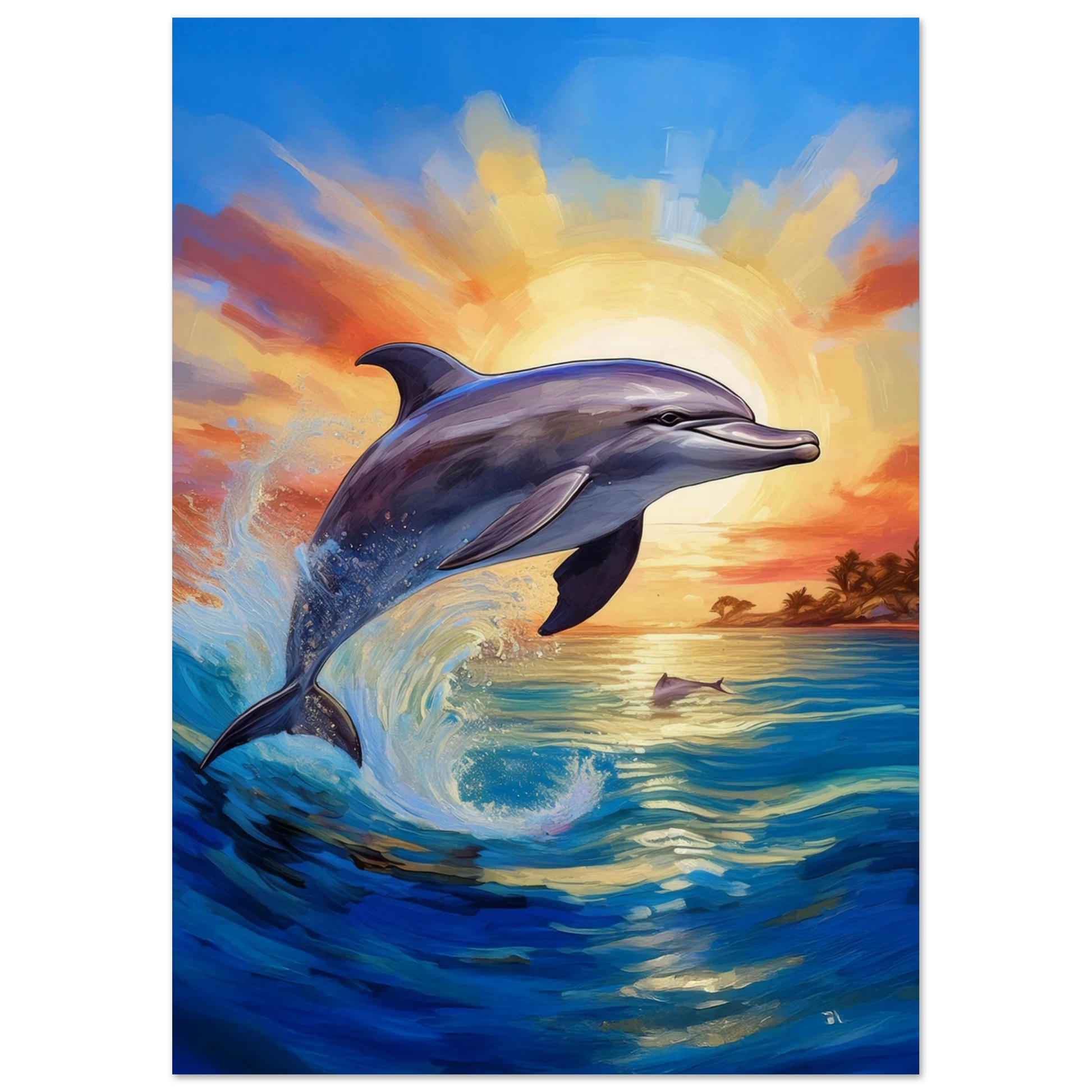 Happy Dolphine - Poster - Arthena