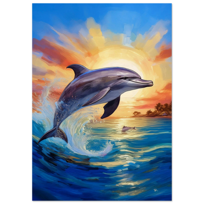 Happy Dolphine - Poster - Arthena